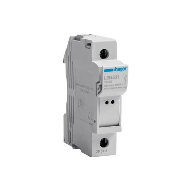 Fuse Holder with Indicator Lamp L38-1P 32A 10x38 LSN531