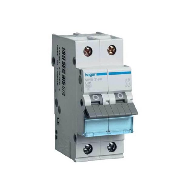 Miniature Circuit Breaker 3kA 2-Poles 20Α MWN220