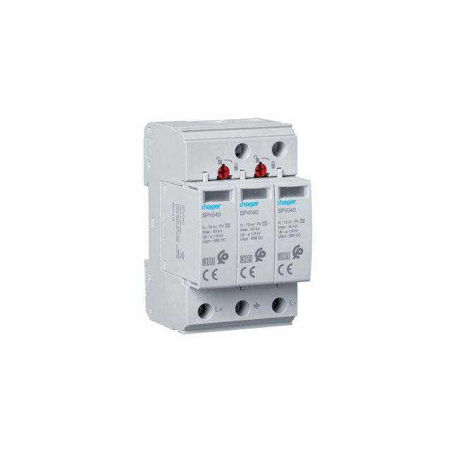 Αντικεραυνικό T2 1P+N 40kA 250/30V για Φωτοβολταϊκό SPV340