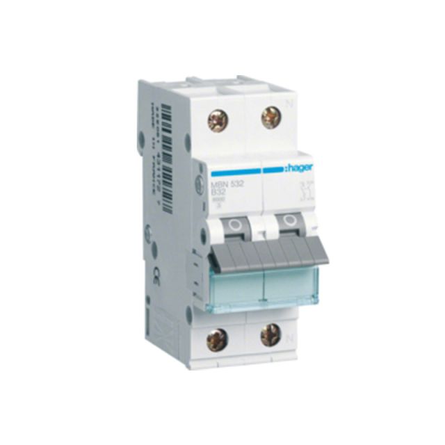 Miniature Circuit Breaker B 6kA 1P+N 32Α 2M MBN532