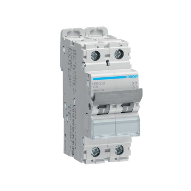 Miniature Circuit Breaker C 25kA 2X10A NRN210