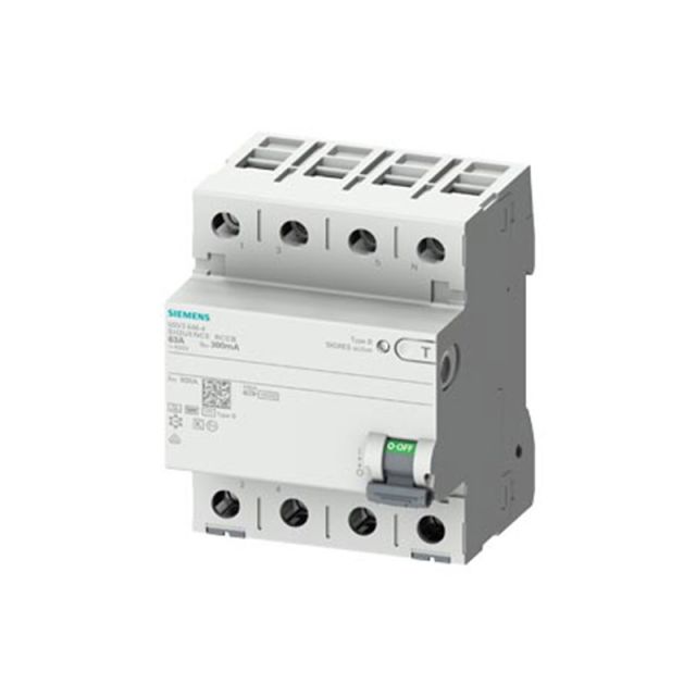 Residual Current Circuit Breaker B 4P RCCB 40A 30mΑ 5SV3344-4