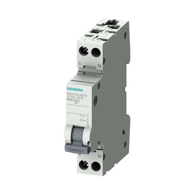 Μικροαυτόματος AFDD-MCB C16 1P+N 16A 230V 6kA με Ανίχνευση Ηλεκτρικού Τόξου 5SV6016-7KK16