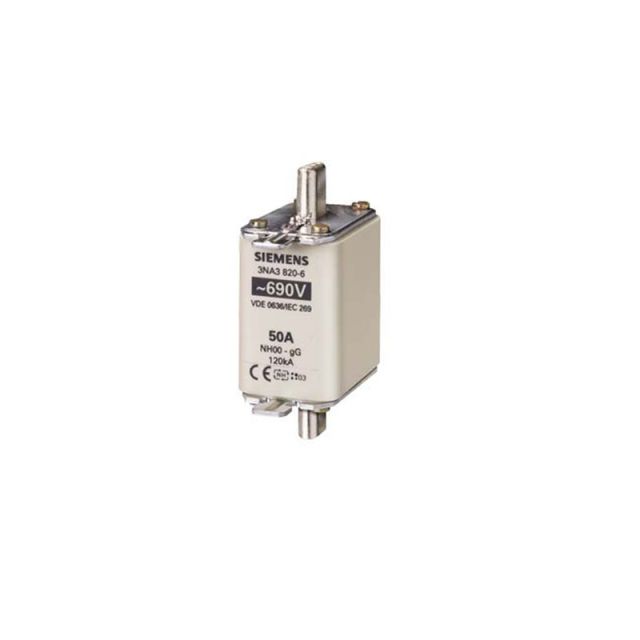 Ασφάλεια Μαχαιρωτή NH00 LV HRC 100A gG 690VAC 250VDC 3NA3830-6