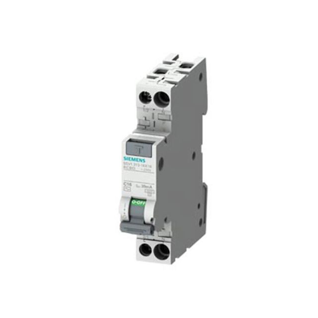Residual Circuit Breaker 6kA 16A Type C AC 30mA 5SV1313-1KK16
