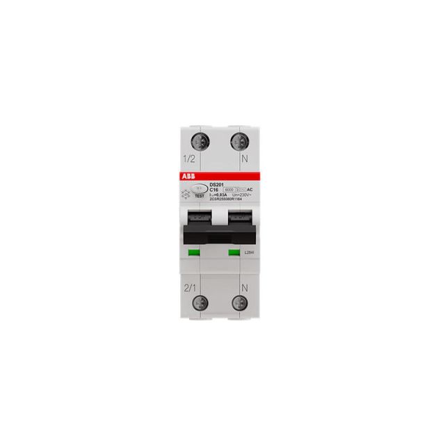 Residual Current CircuitBreaker with Overcurrent Protection DS201 C16 AC30 (704093)