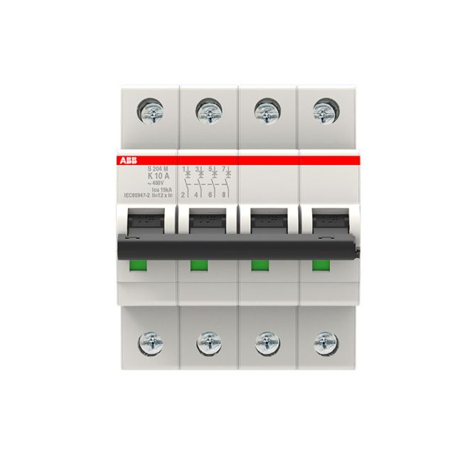 Miniature Circuit Breaker 4P 10A 400V S204M-K10