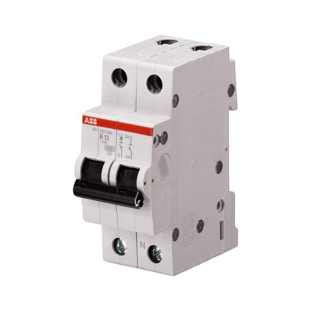 Miniature Circuit Breaker 1P+N 10A 230V SH201-B10NA