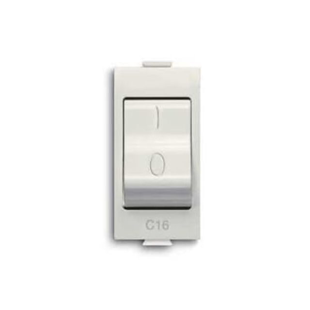 Chiara Miniature Circuit Breaker 1P+N C16 1.5kA White 72074
