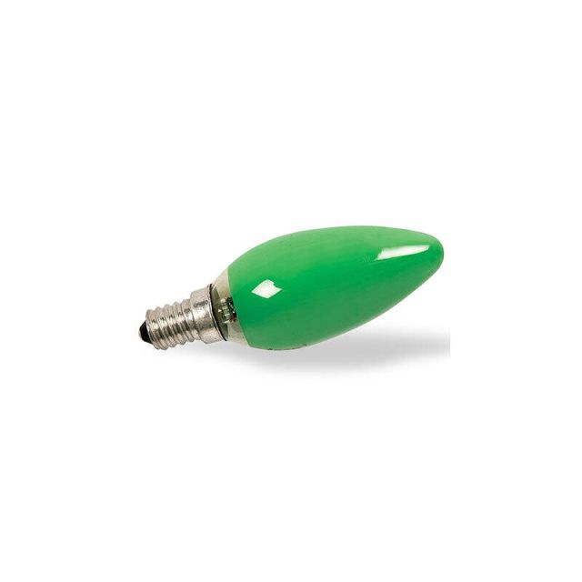 Λάμπα Κερί 40W Ε14 Πράσινη Leuci 01002-029138