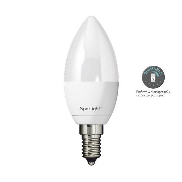 Candle Bulb LED E14 5W 4000K Dim 6-5581