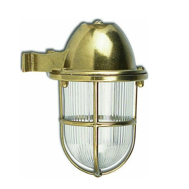 Outdoor Corner Wall Lamp E27 Brass 105767