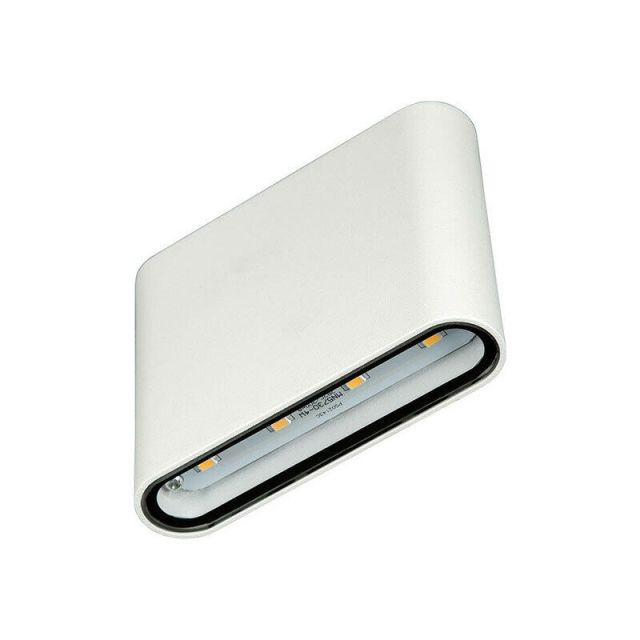 Outdoor Wall Light Up/Down LED 4W 3000K White VK/02047/W/W