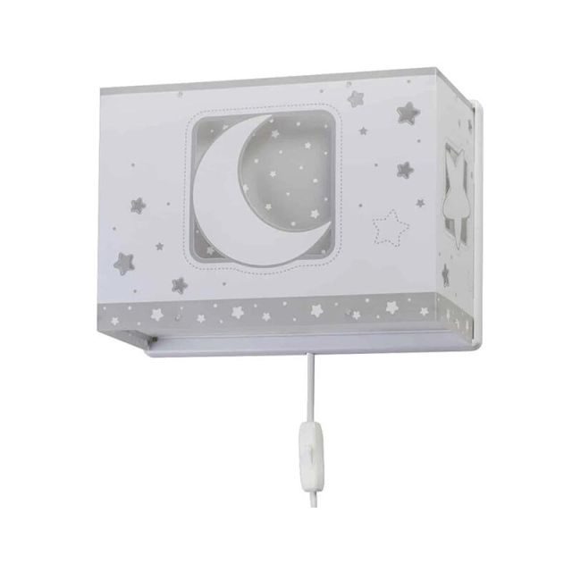 Kids Wall Lamp Gray Moonlight 63238Ε