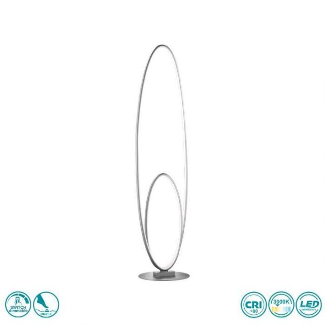 Floor Lamp LED 35W 3000K Nickel Matt Trio Avus 429010107