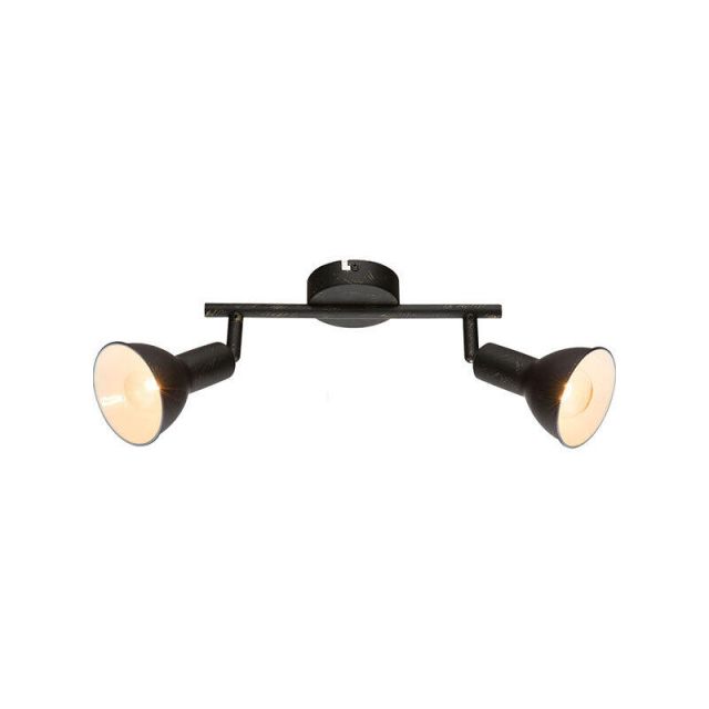 Ceiling 2/lights Spot E14 Black Namus 54649-2