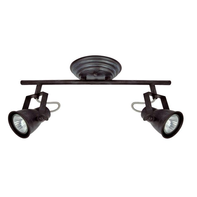 Ceiling 2/lights Spot GU10 Black Vintage 4139000
