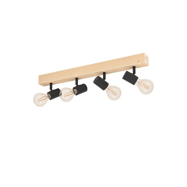 Σποτ Οροφής 4/φωτο E27 Οπτική Δρυς Townshend 3 98114