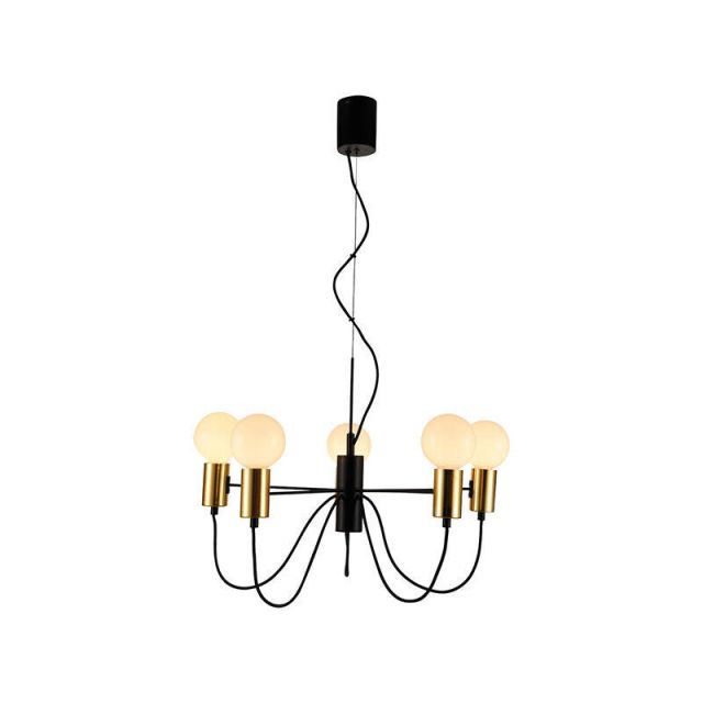 Pendant 5/lights E27 Gold Volter 4232300