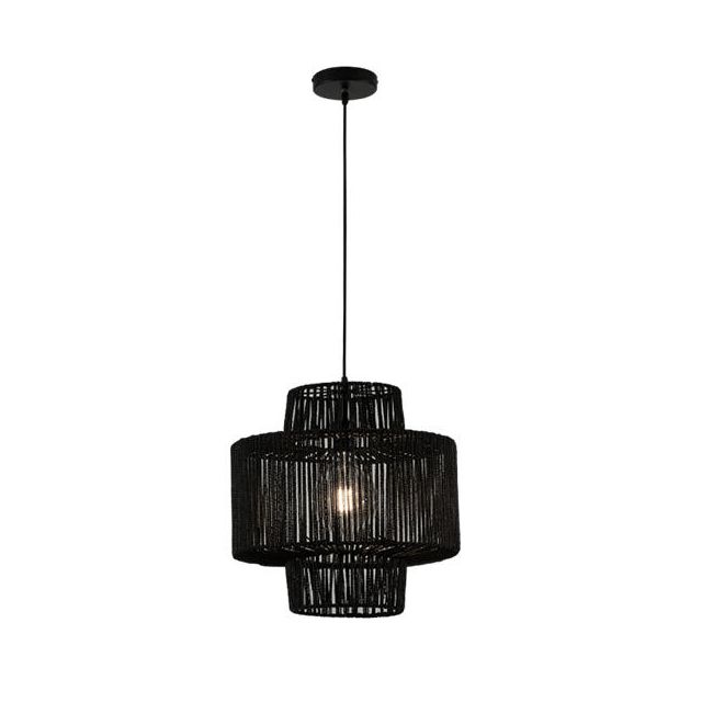 Pendant Single Light E27 Black Εllis 4231700