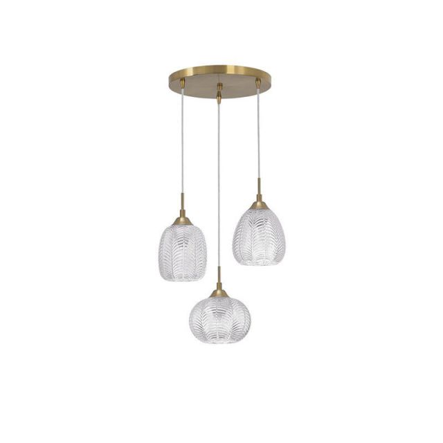 Pendant 3/lights E27 Gold Vario 9191542