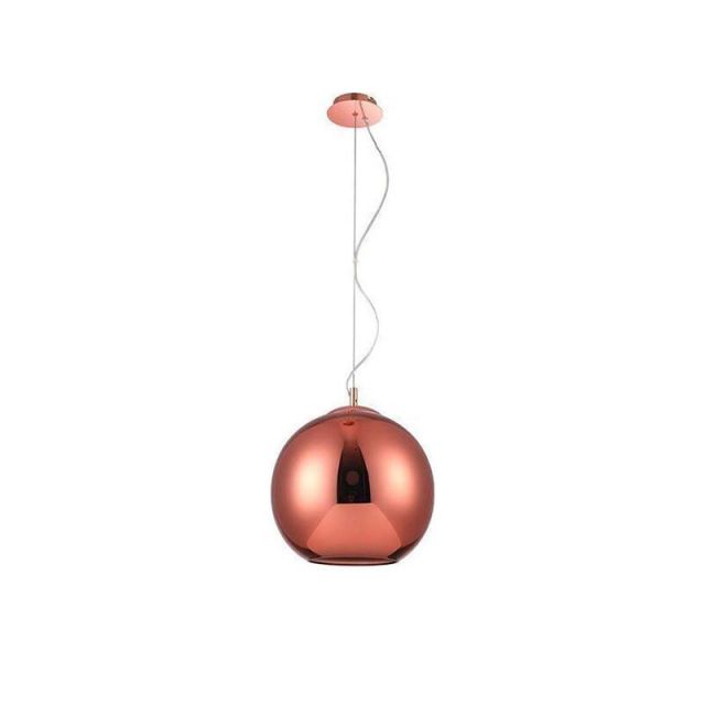 Pendant Single Light Ε27 Copper Argento 6120841