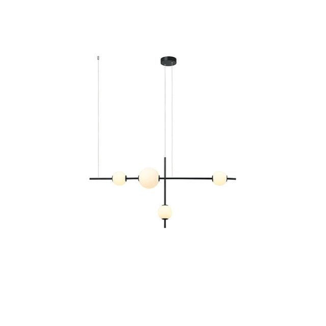Φωτιστικό Κρεμαστό LED 18W 3000K Λευκό-Μαύρο 20131