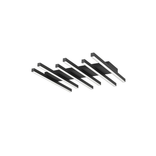 Ceiling Light Aluminium Steel Black 25.6W 3.800K Control Remote 900597
