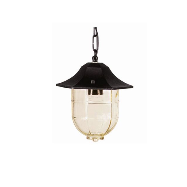 Plastic Pendant Light 1/L 1264 Black 1264-BL