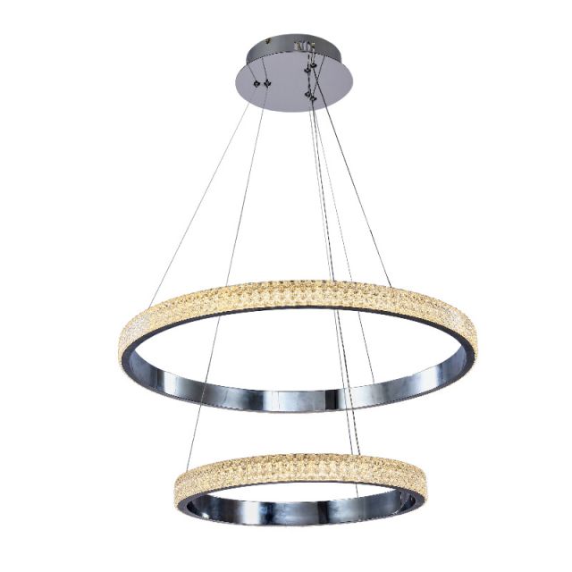 Φωτιστικό Κρεμαστό LED 94W 3000Κ Χρώμιο 6033-A-CH