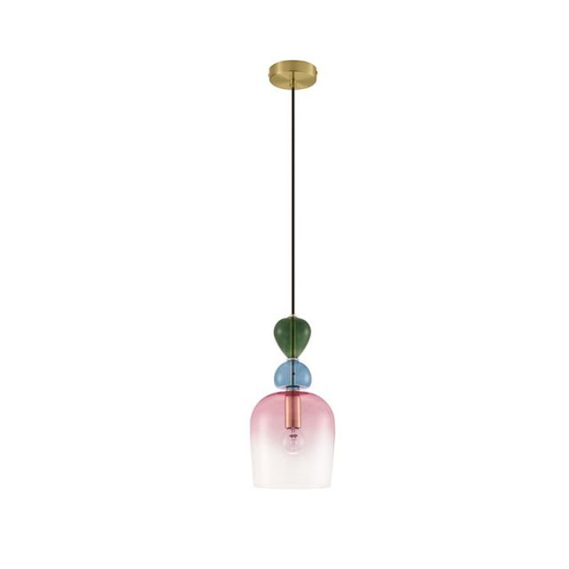 Pendant Light E14 5W Pink Murano 9009234