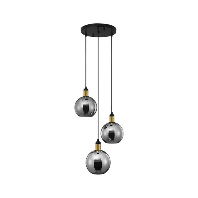 Pendant Light LED E27 12W Black Mirro 9035963