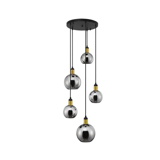 Pendant Light LED E27 12W Black Mirro 9035965