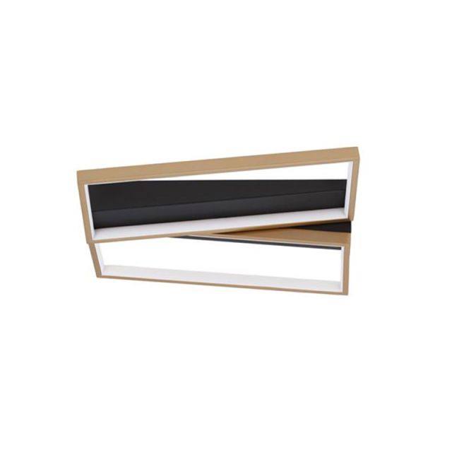 Φωτιστικό Οροφής LED 28W 3000K Μαύρο-Χρυσό Elize 9248113