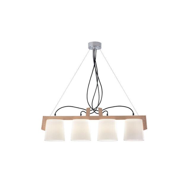 Pendant 4/lights Ε14 Natural Mondo 30814