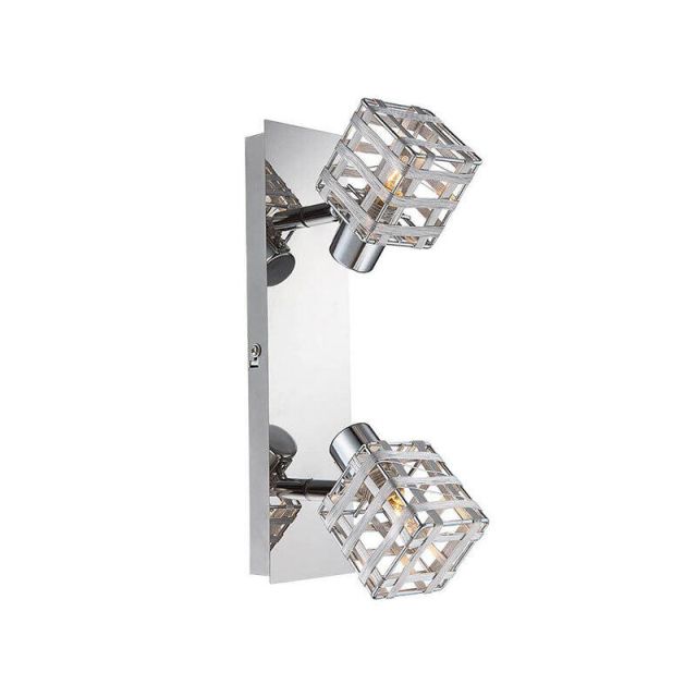 Ceiling 2/lights Spot G9 Silver Thunder Z56691-2