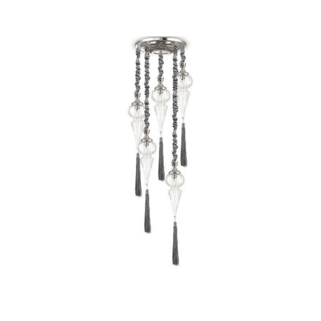 Pendant 5/lights E14 Silver Hammam 139586