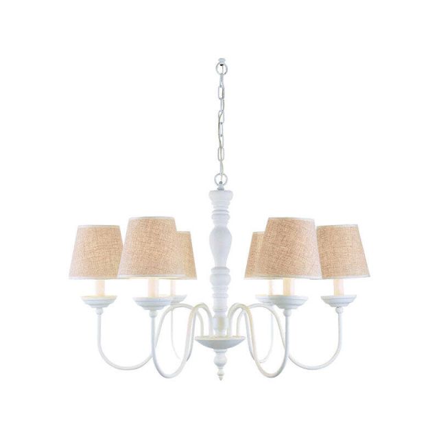 Chandelier E14 White C111-6 Orion 77-3671