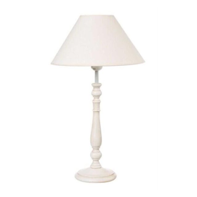 Table Lamp with Fabric Shade E27 White Noelia 4161400