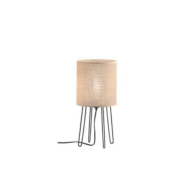 Table Lamp with Fabric Shade E27 Beige Senso 4216400