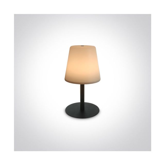 Table Lamp Usb Led 2W W Μαύρο Recheargable Usb IP44 3 Steps Dimmable 61084-B