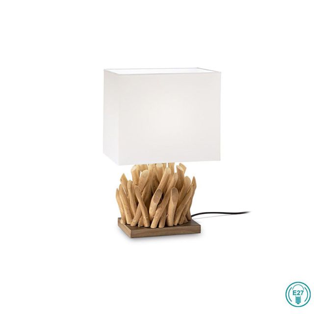 Table Lamp E27 60W White Snell 201382