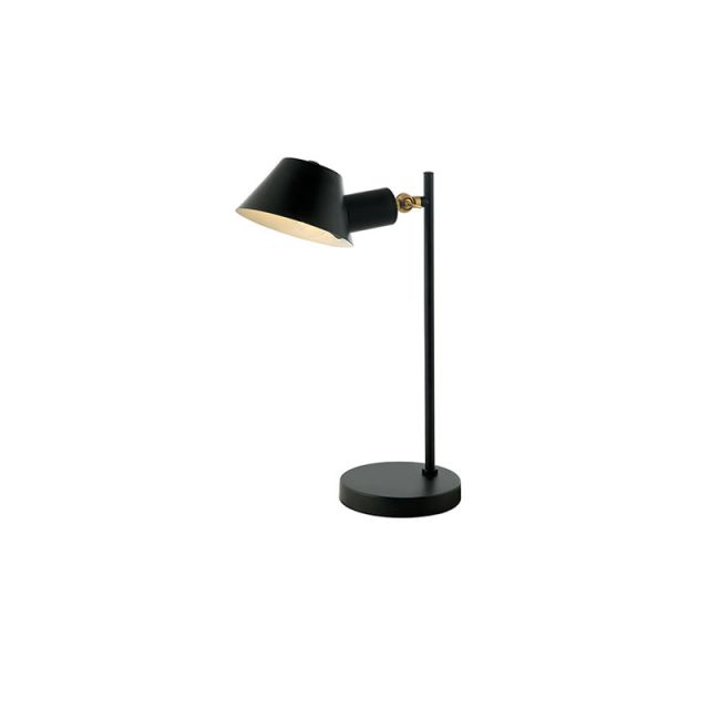 Table Light E27 25W Iron Black-Gold Rotating Head On/Off Switch 20223