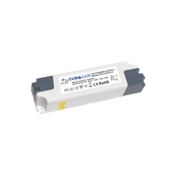 Τροφοδοτικό Led 15W IP20 Σταθερή Έξοδος 12V Cubalux 13-0528