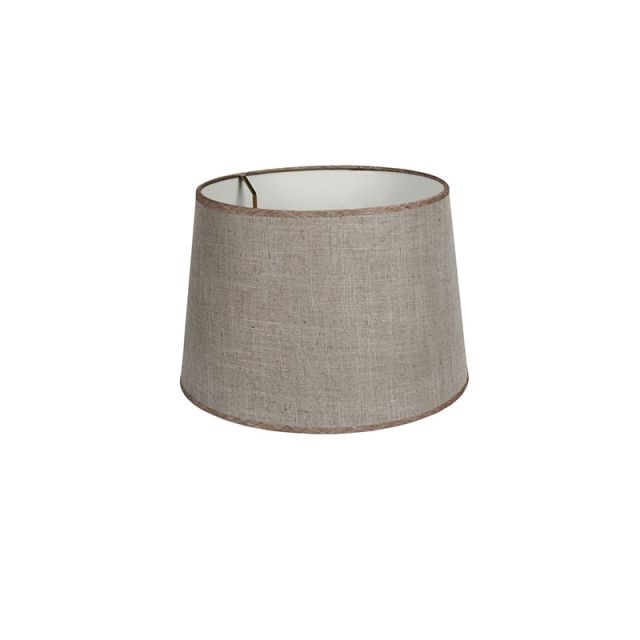 Fabric Shade Round Brown VK-E27-E14-LIN30-BR