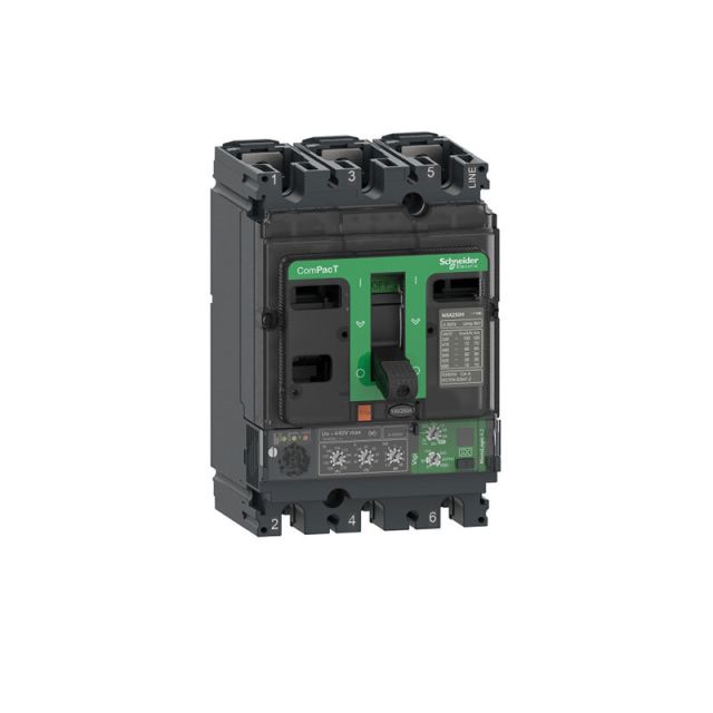 Circuit Breaker NSX250H 70kA 415VAC 3P MicroLogic Vigi 4.2 Trip Unit 100A C25H34V100