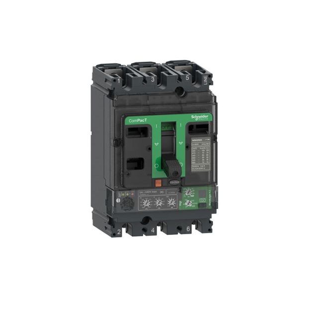 Circuit Breaker NSX250N 50kA 415VAC 3P MicroLogic Vigi 4.2 Trip Unit 100A C25N34V100
