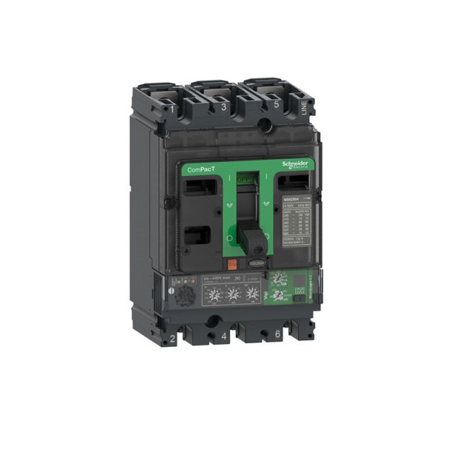 Circuit Breaker NSX250N 50kA 415VAC 3P MicroLogic Vigi 4.2 Trip Unit 160A C25N34V160