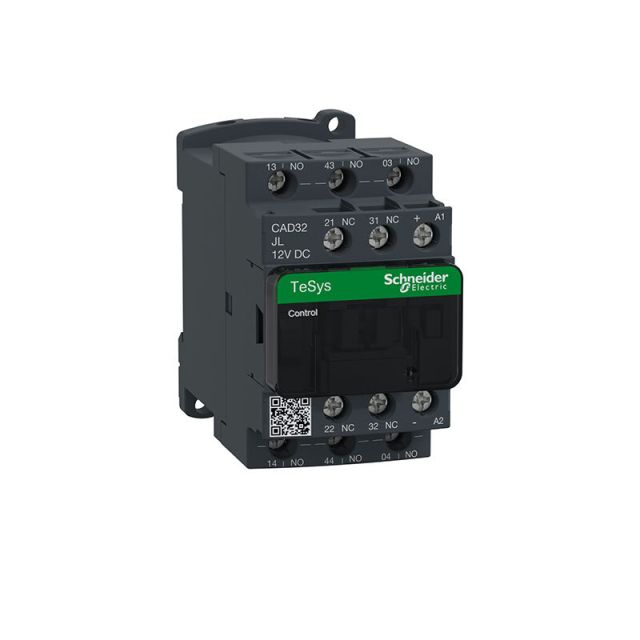 Βοηθητικό Ρελέ Ελέγχου 3NO+2NC 690V 12V DC Χαμηλή Κατανάλωση TeSys D CAD32JL