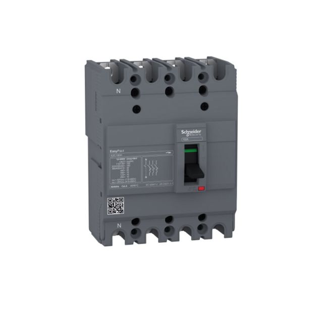 Αυτόματος Διακόπτης Ισχύος EZC100N 15KA 4P3T 30A EZC100N4030